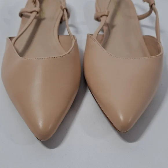 Dream Pairs Beige Pointed Slingback Flats - Picture 3 of 12